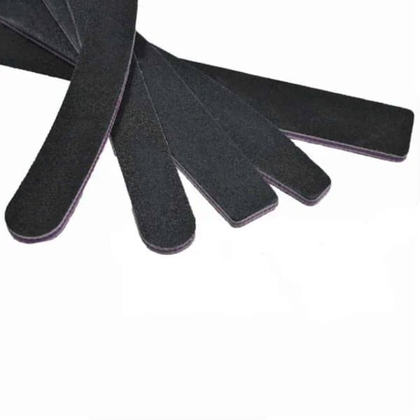 Dobbeltsidede neglefile 5-pak - 100/180 neglefil sort sort black
