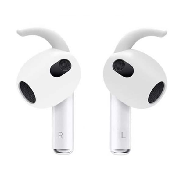 AirPods 3 Öronkrokar - Silikon Öronkrokar Vit vit white