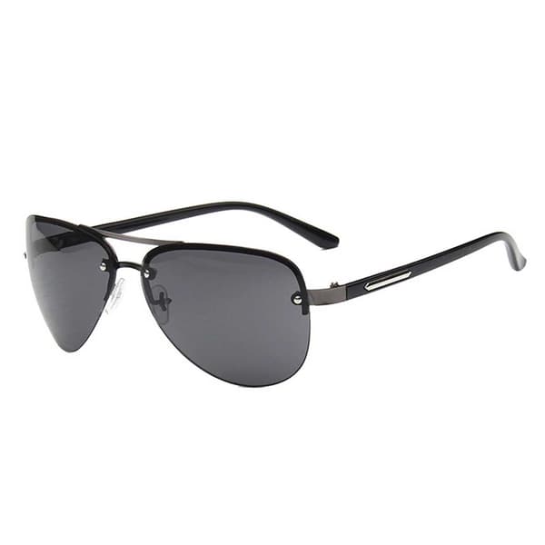 Moderne Svarte Pilotbriller Aviator Solbriller Svart black