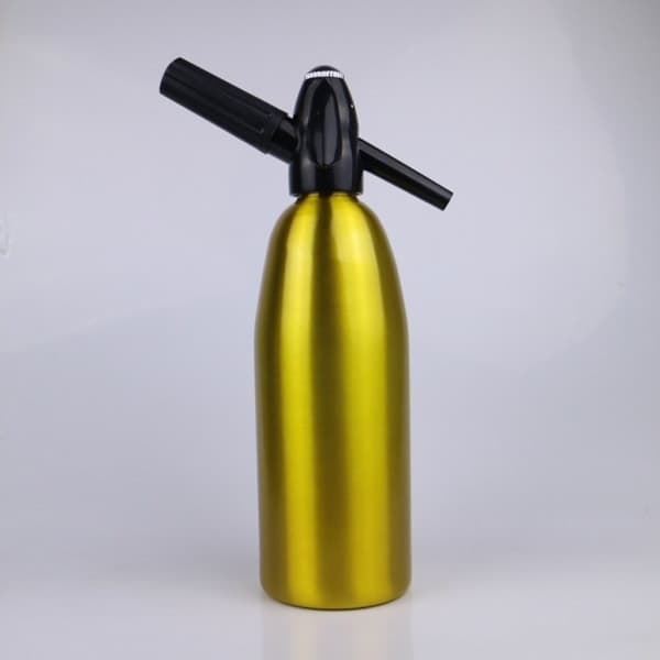1000 ml aluminiumskarbondispenser - Elegant og stilig brusflaske i legering (rød)