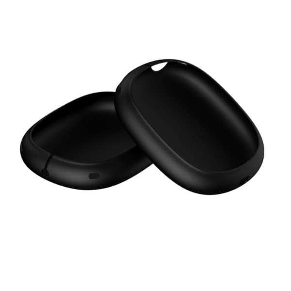 AirPods Max 2 silikoneetui 4-delt sæt — Blød berøring, ridsefast, vaskbart cover kompatibelt med Apple AirPods Max 2 sort Black