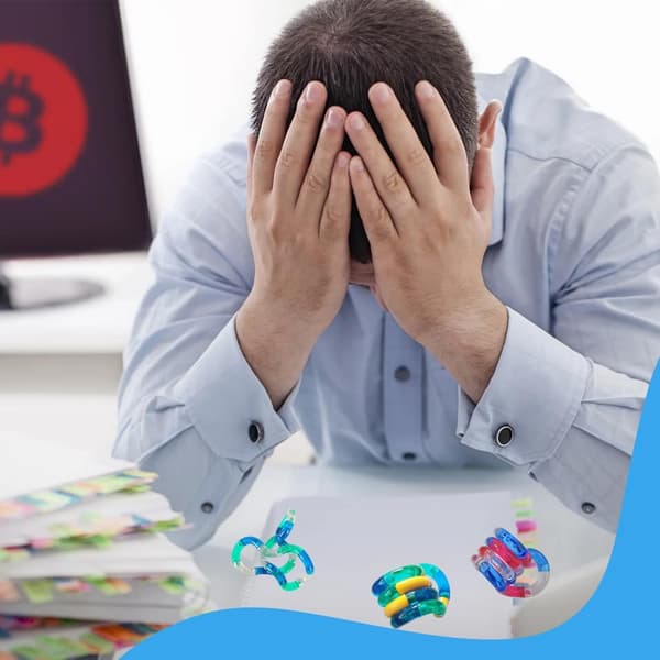 PCS Tangle Fidget Leksak Vridleksak Ormleksaker Dekompression Stresslindring Stim Tyst för Barn och Vuxna