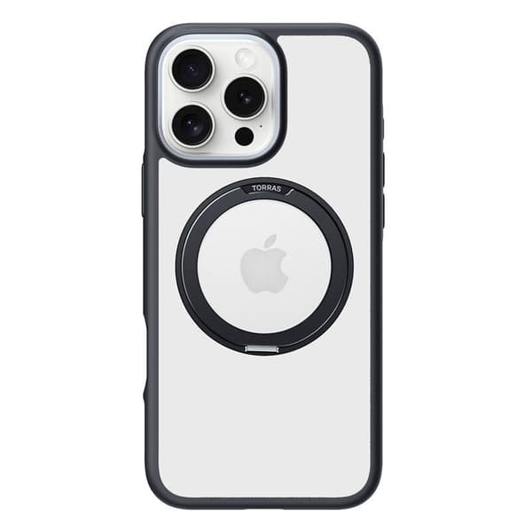Torras Ostand R Fusion Cover til iPhone 16 Pro (Sort)