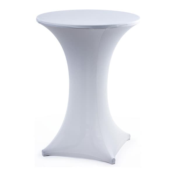 Tettsittende Stretch Spandex Duk - Rund Form white L