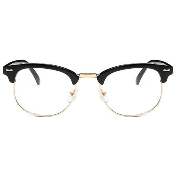 Sorte Clubmaster Briller uden Styrke Klare Briller sorte black