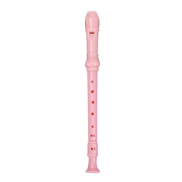 Plastfløyte, sopran, 8 hull, musikkinstrument white