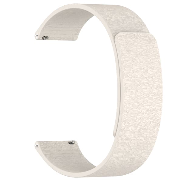 Magnetiskt silikonarmband med träådring Vit 18 mm Vit 18 mm White