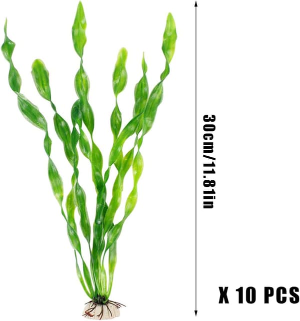 10 Stykker Akvarieplante Kunstig Akvariedekorasjon