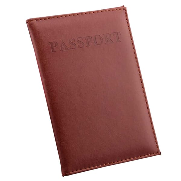 Passfodral Passholder Konstläder Brun brun brown
