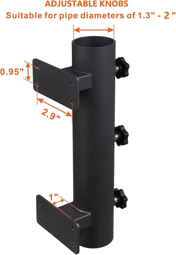 Robust parasolfod til terrasse, gelænder, strand, gårdhave, balkon, båd, bagklap