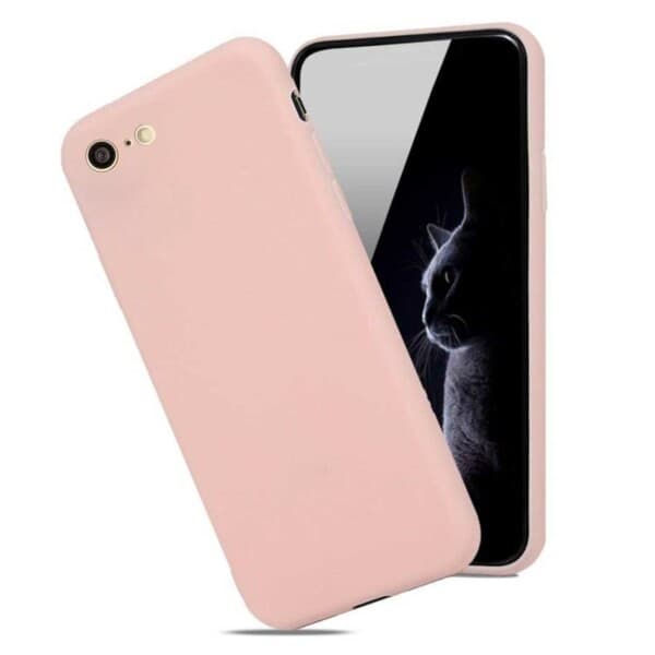 Tunt iPhone 6/7/8/SE Skal Mobilskal 1mm TPU Rosa rosa pink