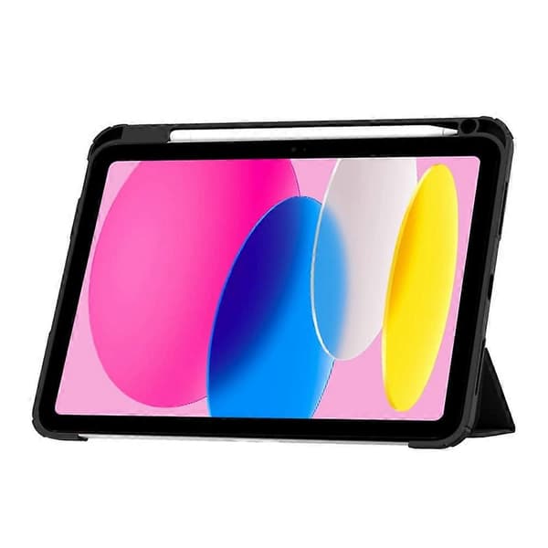 Fodral för iPad (2025)/10.9 (2022) Klar Akryl Läder Tablet Skydd Stöd Auto Sleep/Wake
