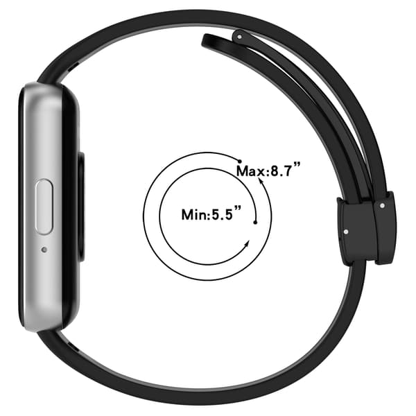 Silikoniranneke Samsung Galaxy Fit 3 SM-R390 musta