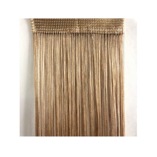 Frynsegardin 100x200 cm 1 par Champagne Champagne