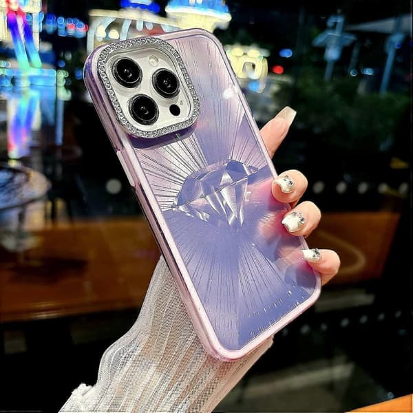 Kotelo iPhone 16 Prolle IMD-timanttikuvioitu TPU+PC iskunkestävä puhelimen suoja