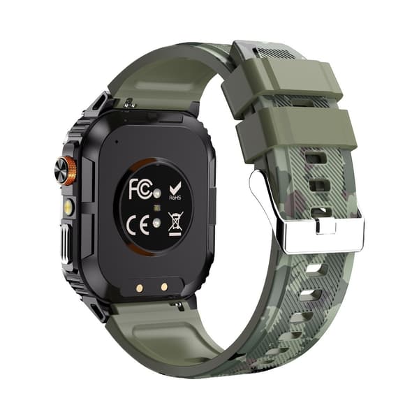 Multifunktionell Smartwatch med Hälsoövervakning och Bluetooth-samtalsfunktioner Kompatibel med Android och iOS Grön Green