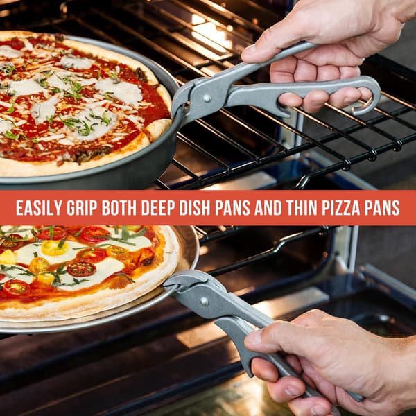 Premium pizzatang, 20 cm (8 tommer), laget av støpt aluminium, solid og dyp pizzatang