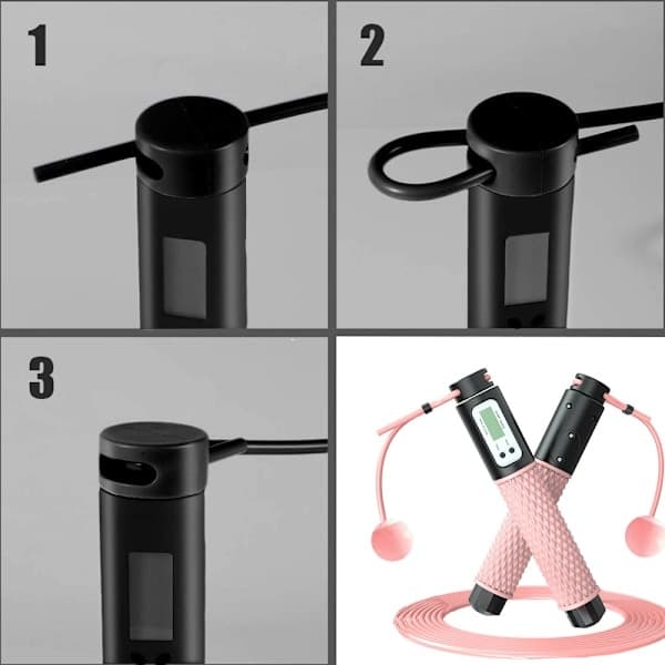 Smart hopprep med räknare, trådlöst bollhopprep, hemmaträning, bränn kalorier, träningsrep
