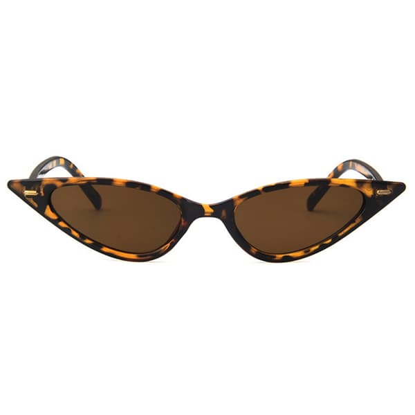 Bruna Leopard Smala Solglasögon Brun Lins brun animals and animal patterns brown