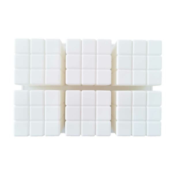 Silikonljusform Ljus DIY 6st Rubiks kuber Vit white