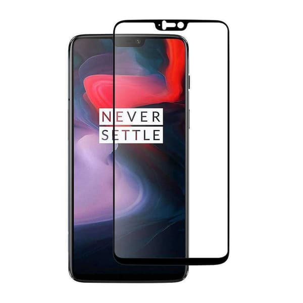 OnePlus Nord Full Coverage HD Skärmskydd Kolfiber Härdat Glas svart black