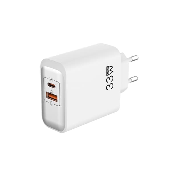 33W lader A+C europeisk standard hurtigladehode for iPhone 15/iPhone 15 Plus/iPhone 15 Pro/iPhone 15 Pro Max/iPad