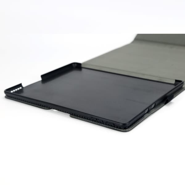 Folio-etui i fåreskind og mikrofiber med strømpose til Surface Pro 10, kompatibel med Microsoft Surface Pro 10 (TPU blød skal)