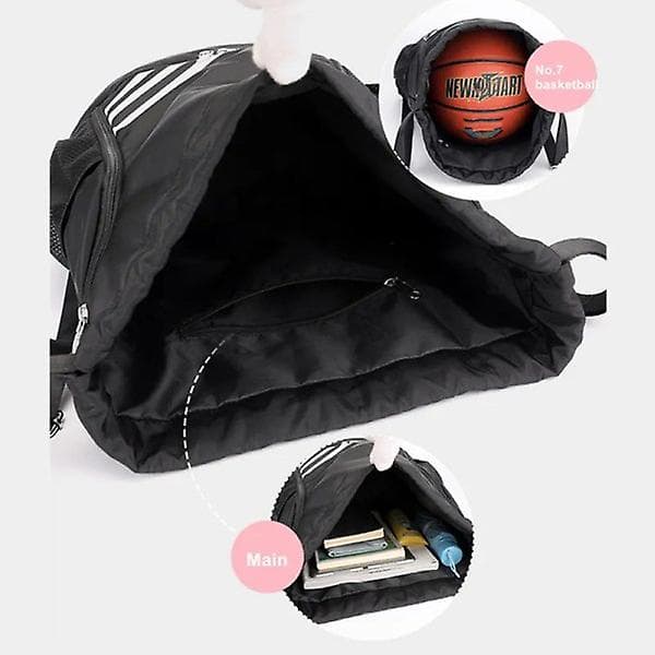 Träningsväska för kvinnor, dragsko, Bolsas, svart, present gray