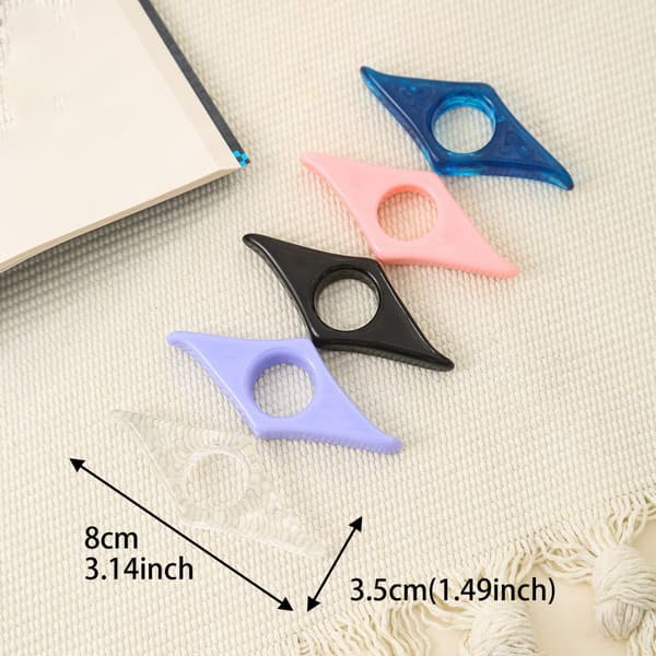 Akryl bogmærke, sideholder, læsetilbehør Gennemsigtig
