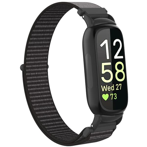 Nylonløkke Velcrorem kompatibel med Fitbit Inspire 3 - Fås i flere farver Grå Grey