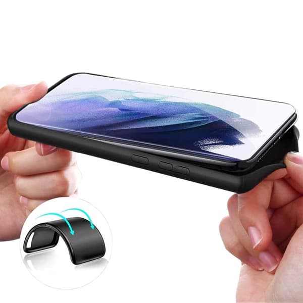 Tyndt sort Galaxy S21 Plus deksel mobildeksel 1mm TPU svart black