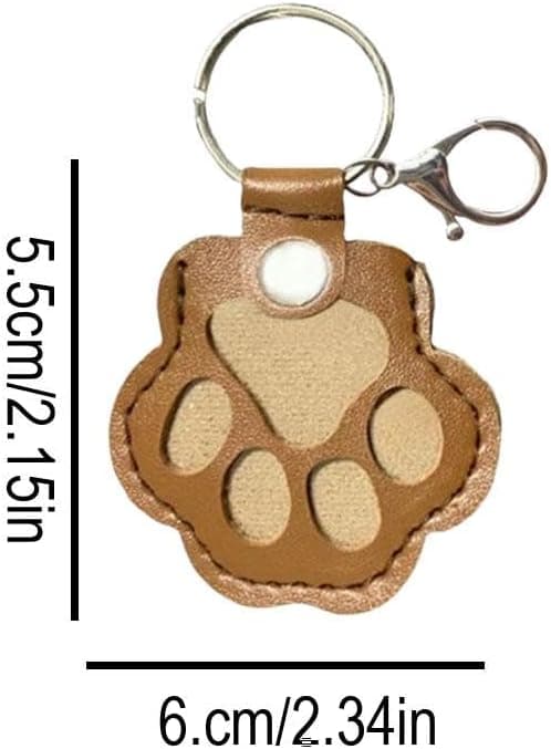 1 STK Hundehårssamler Nøglering Charm Mindeboks, Kæledyrsminde Nøglering til opsamling af hår med trykknap (Rød) Red