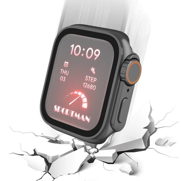 Vedenpitävä kotelo Apple Watch 44 mm musta