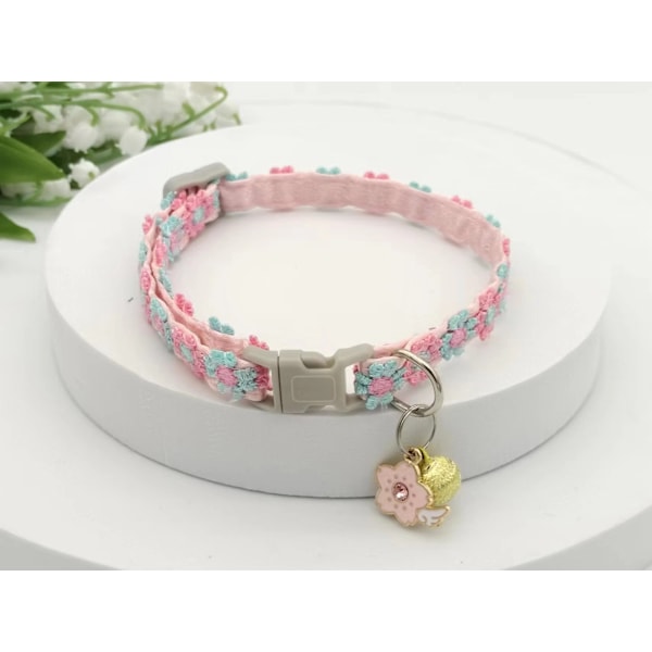 Halsband för husdjur, justerbart spetshalsband för katt med hänge - 1 st litet husdjurshalsband för katter och hundar Style 1