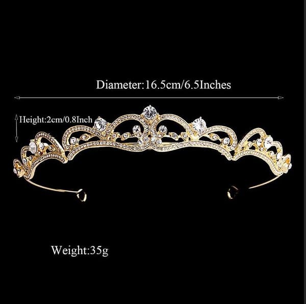Rhinestone Krone - Glitrende Tiara For Kvinner Og Jenter