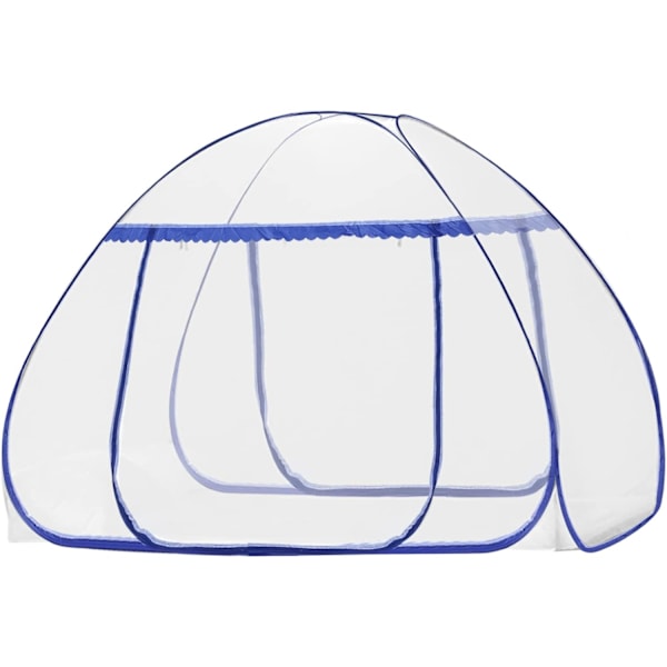 Pop-up myggnät för inom- och utomhusbruk, med dragkedja sängkläder tillbehör 180 * 200 * 150CM
