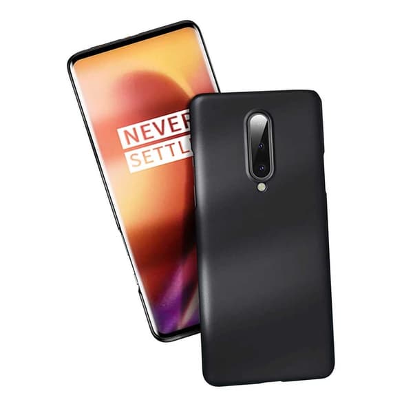 Ohut musta OnePlus 8 -puhelimen suojakuori transparent