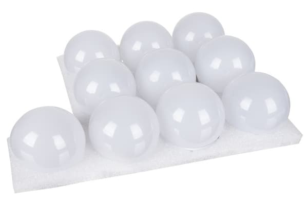 LED-lampor för sminkspegel | 10 st självhäftande spegellampor med USB vit white