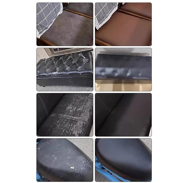 PU Læder Selvklaebende Reparationslap - 35x137cm - Til Sofa, Bilsæder og Møbler Dark coffee