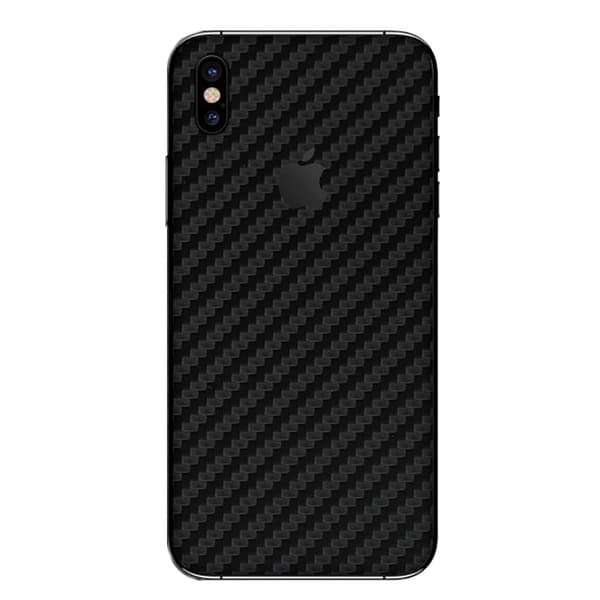 iPhone X Kolfiber Skal Skyddande Plast Baksida transparent