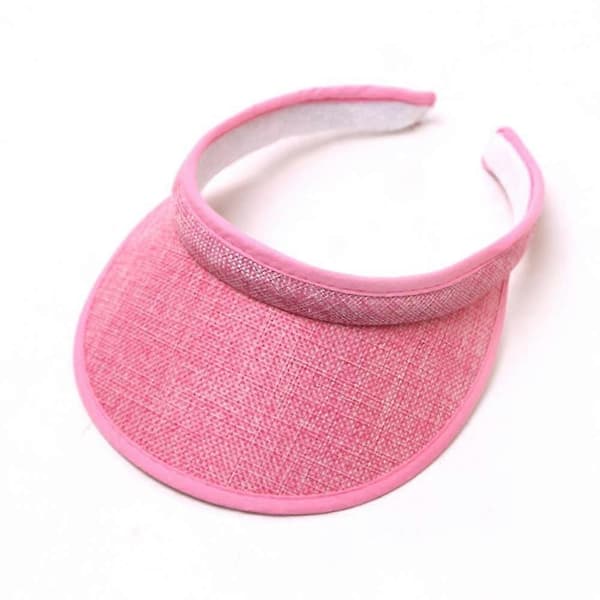 Clip On Visor Solhatt Voksen Bredbremmet Clip On Hodehette Visir For Kvinner Rosa Pink