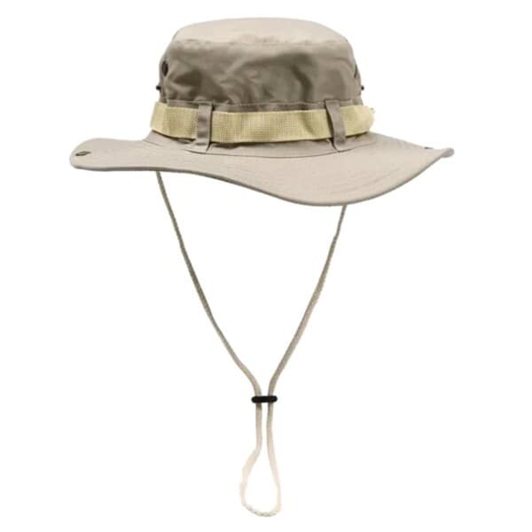 Hatt med snöre Boonie Hat Brätte Solhatt Beige beige one size beige