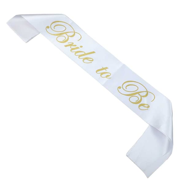 Brud at være båndbanner hvid guld hvid white
