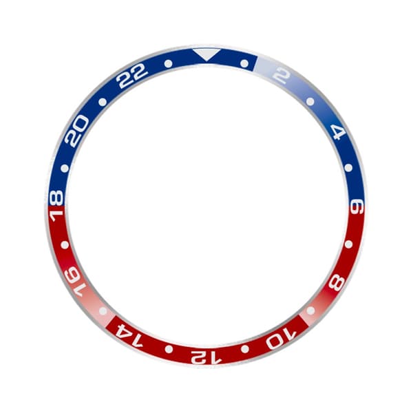 Stilig ramme for Xiaomi Watch S3/S4 Rød+Blå Red+Blue