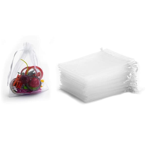 Organzapåsar 7x9 cm 50-pack Vit