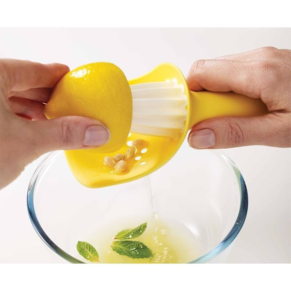 Manuell Citruspress Citron Rivare Apelsin Lime Pressare med Pip-Fångande Kopp, Grön
