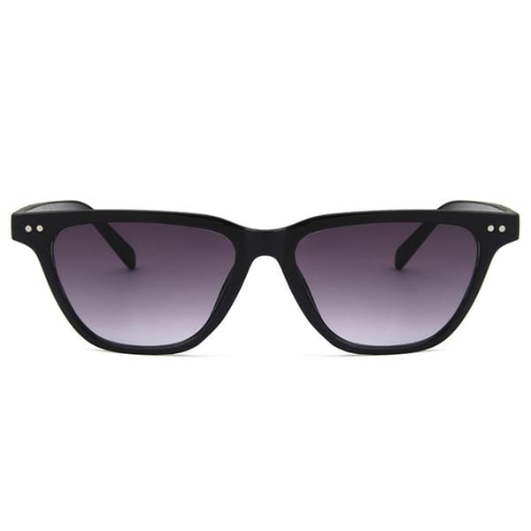 Sorte Retro Wayfarer Solbriller Mørke Linser sort black