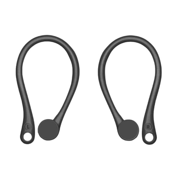 AirPods-koukut Korvakoukut Silikoniset korvakoukut Musta musta black