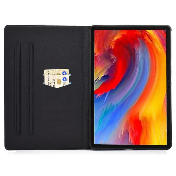 Fodral för Lenovo Tab M11/Xiaoxin Pad 11 2024 med Korthållare Mönstrat Läder Tabletskydd