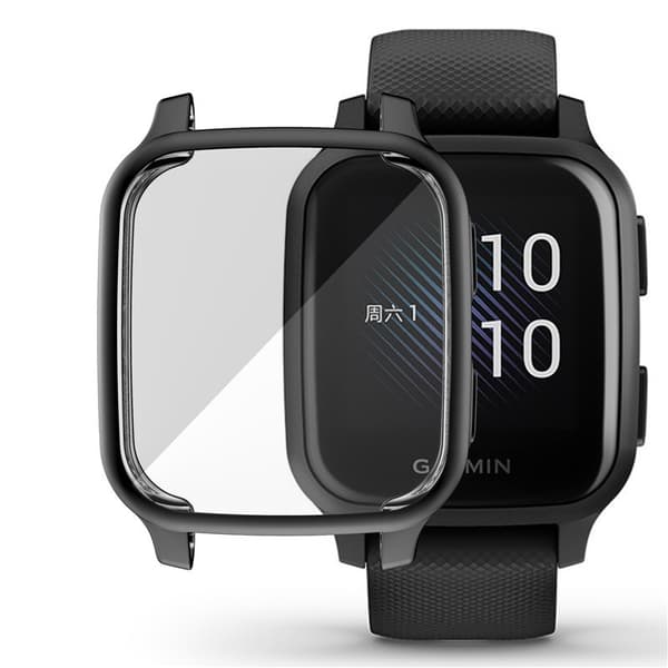 Suojakotelo näytönsuojalla Garmin Venu Sq Musta